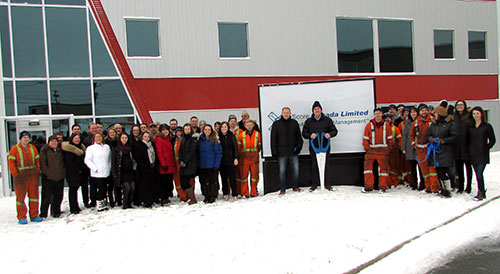 Score Canada Employees at the Opening