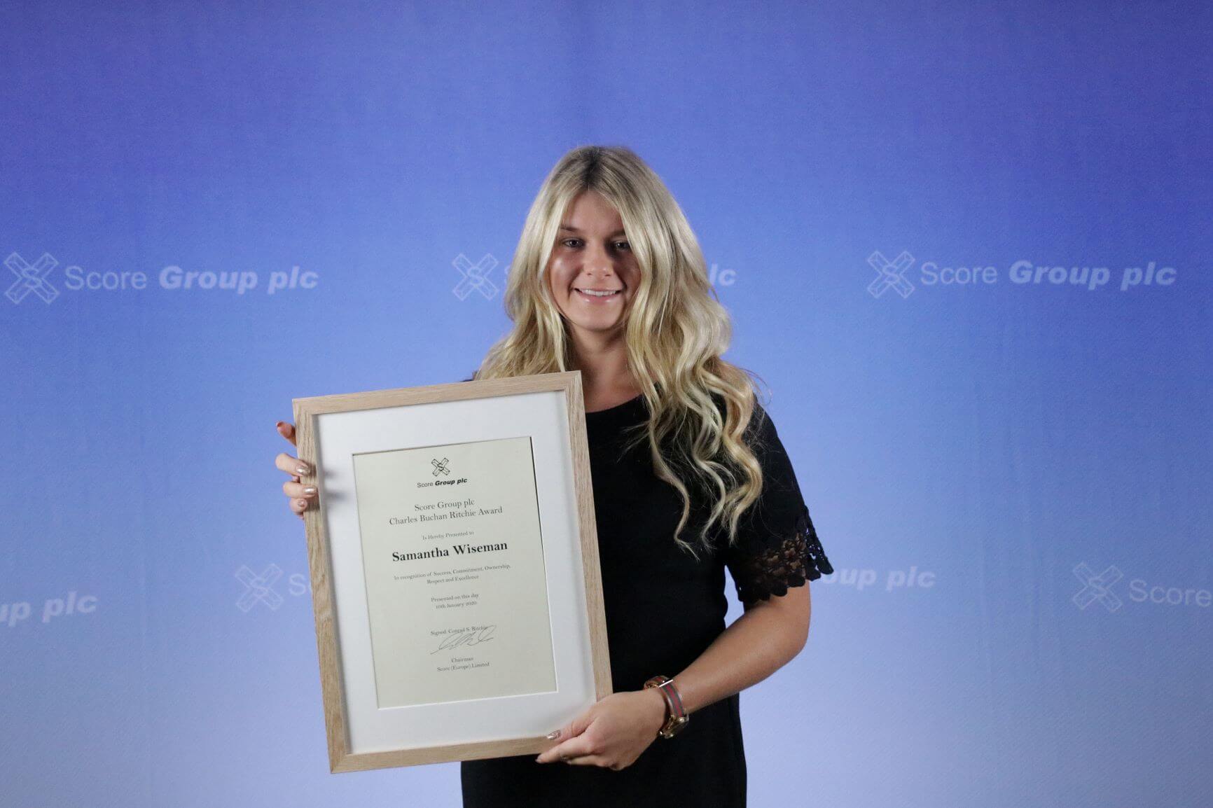 Charles Buchan Ritchie Award (for Apprentice of the Year) winner